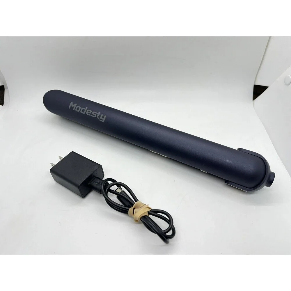 MODESTY 2-in-1 Cordless Hair Straightener and Curler, Cordless Travel Flat Ir...